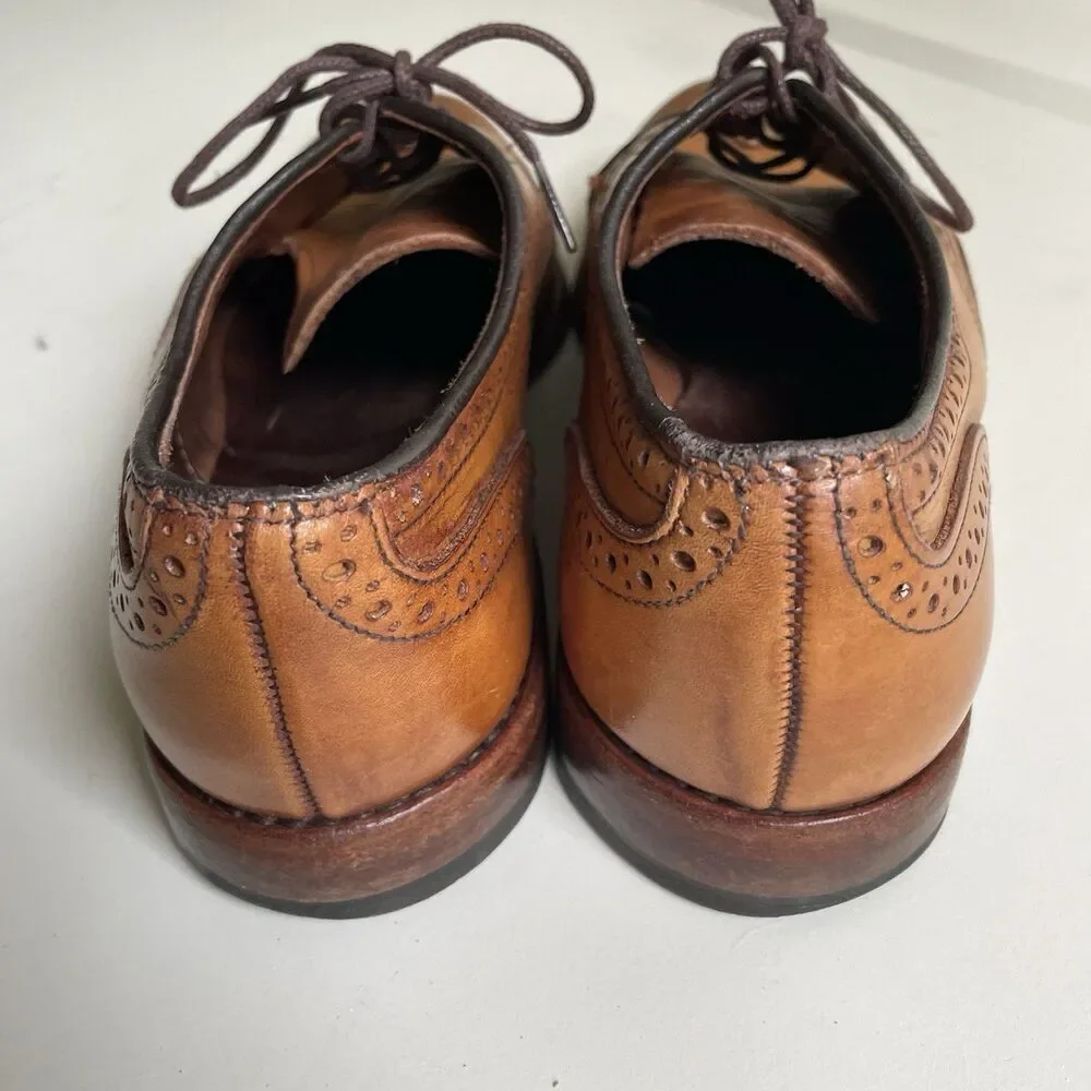 Allen Edmonds 8 D‎ McAllister Wingtip Oxford Dress Shoes Walnut Brown Leather